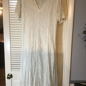 Vintage Lacy cream/white dress .